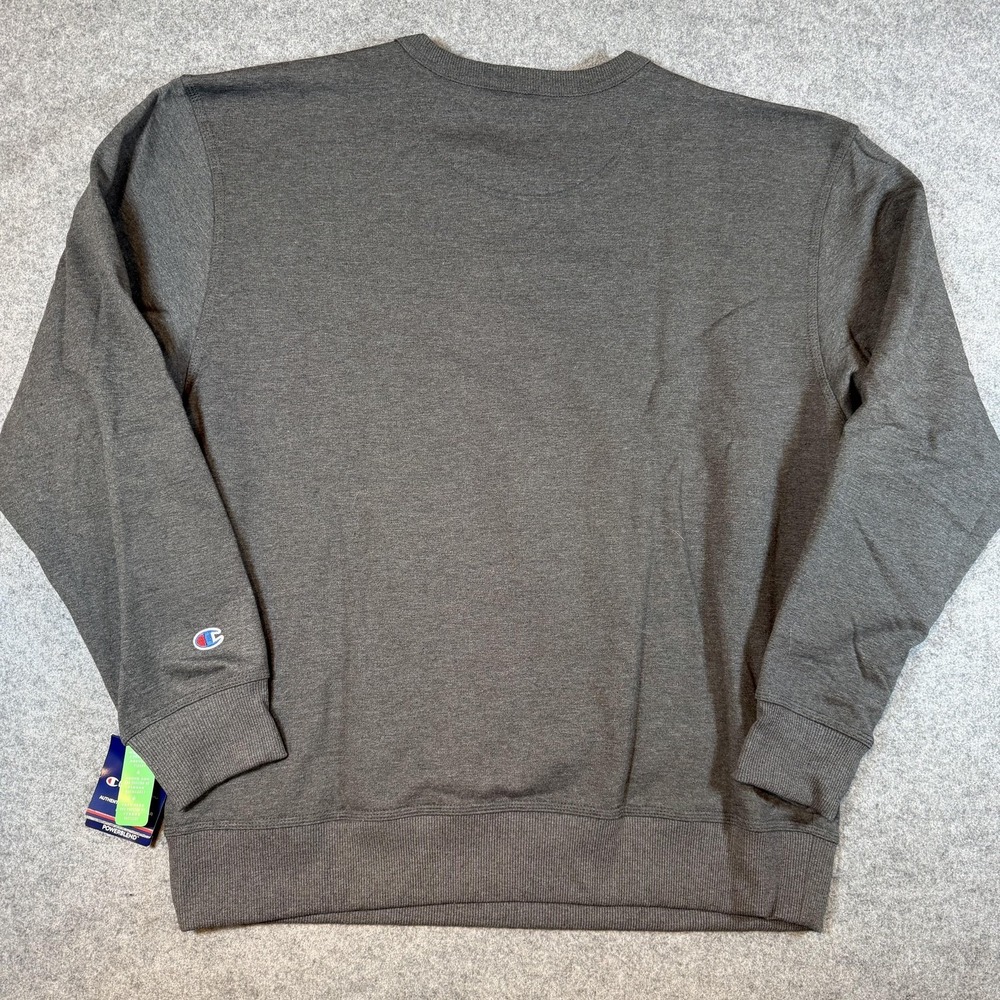 Champion Sweatshirt Mens XL Gray Granite Heat Fleece Crewneck Pullover S0888 - Picture 4 of 6